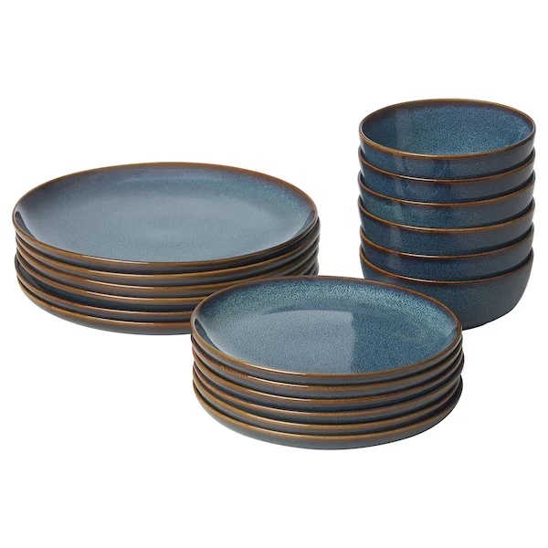 سرویس غذاخوری 18 پارچه ایکیا مدل GLADELIG18