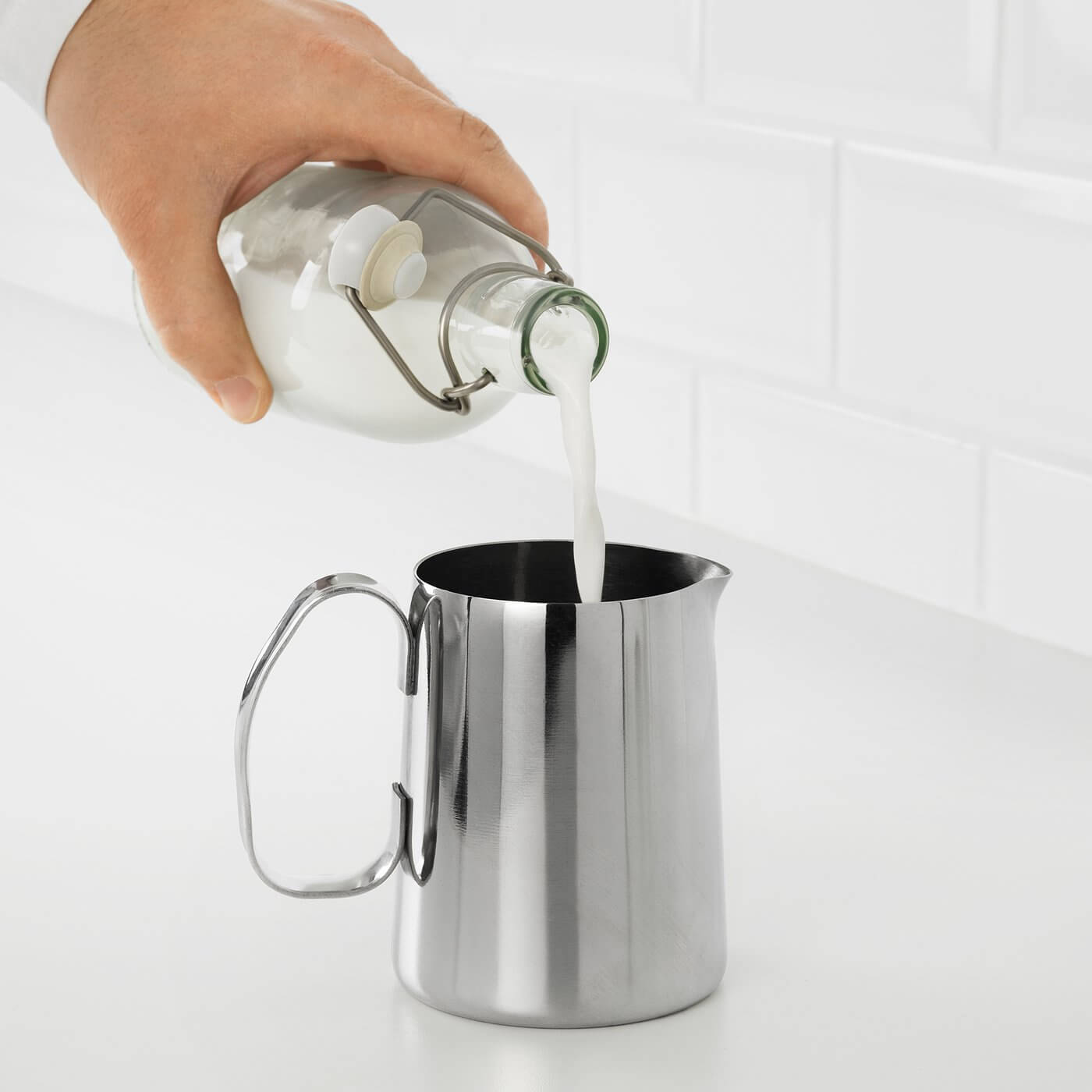 mattlig-milk-frothing-jug-stainless-steel__0900785_pe607802_s5 شیر جوش ایکیا مدل MATTLIG - Image 1