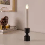 جاشمعی ایکیا مدل STRÅLA کد 705.824.48 به همراه شمع ال ای دی رنگ: مشکی مات - Image 5