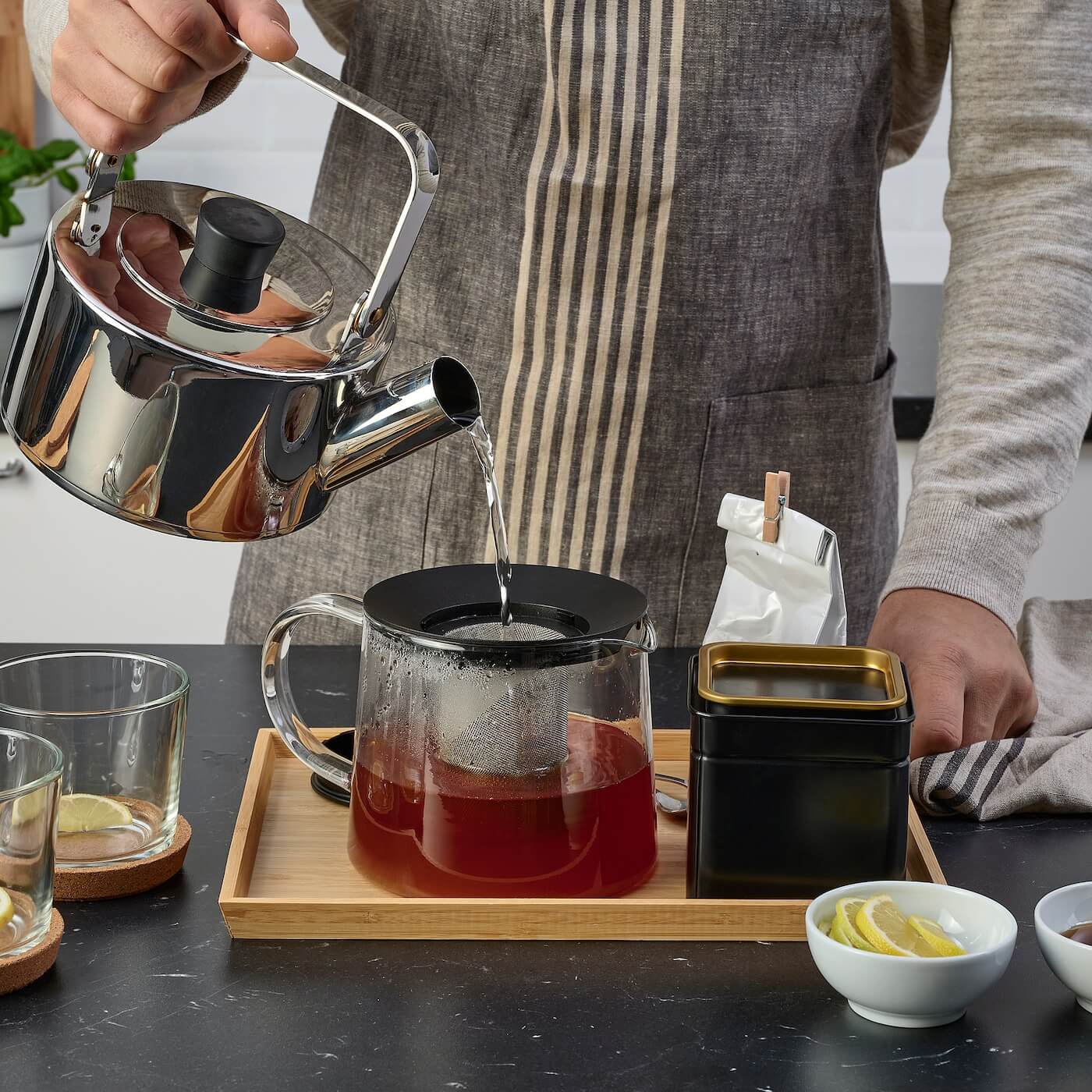 riklig-teapot-glass__1115266_pe872003_s5 قوری 1.5L ایکیا مدل RIKLIG RIKLIG رنگ: بی رنگ شفاف - Image 1